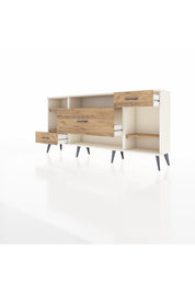 Arges Konsol 4 Raflı 3 Çekmeceli 176x30x83 - S148M021V03A