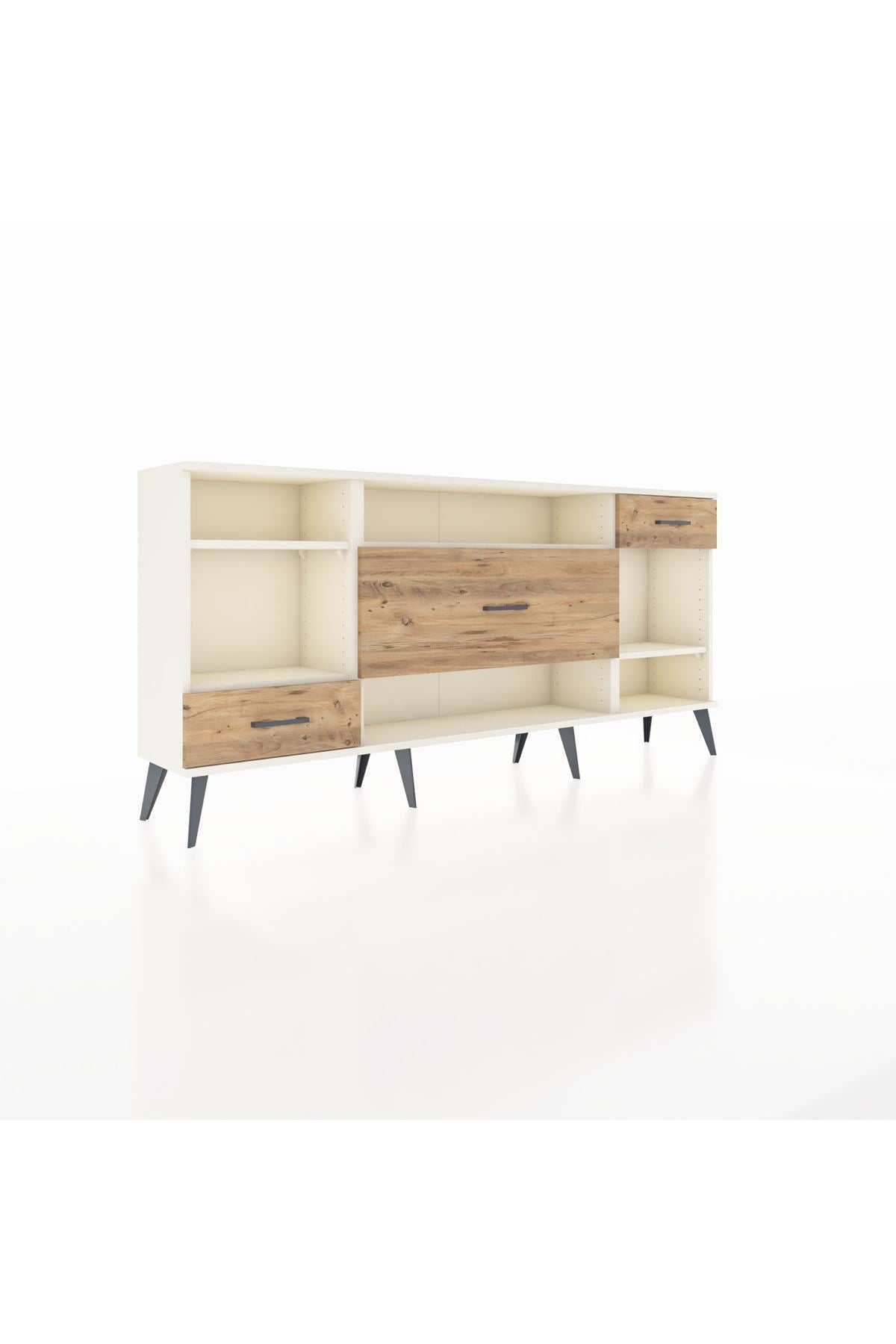 Arges Konsol 4 Raflı 3 Çekmeceli 176x30x83 - S148M021V06A