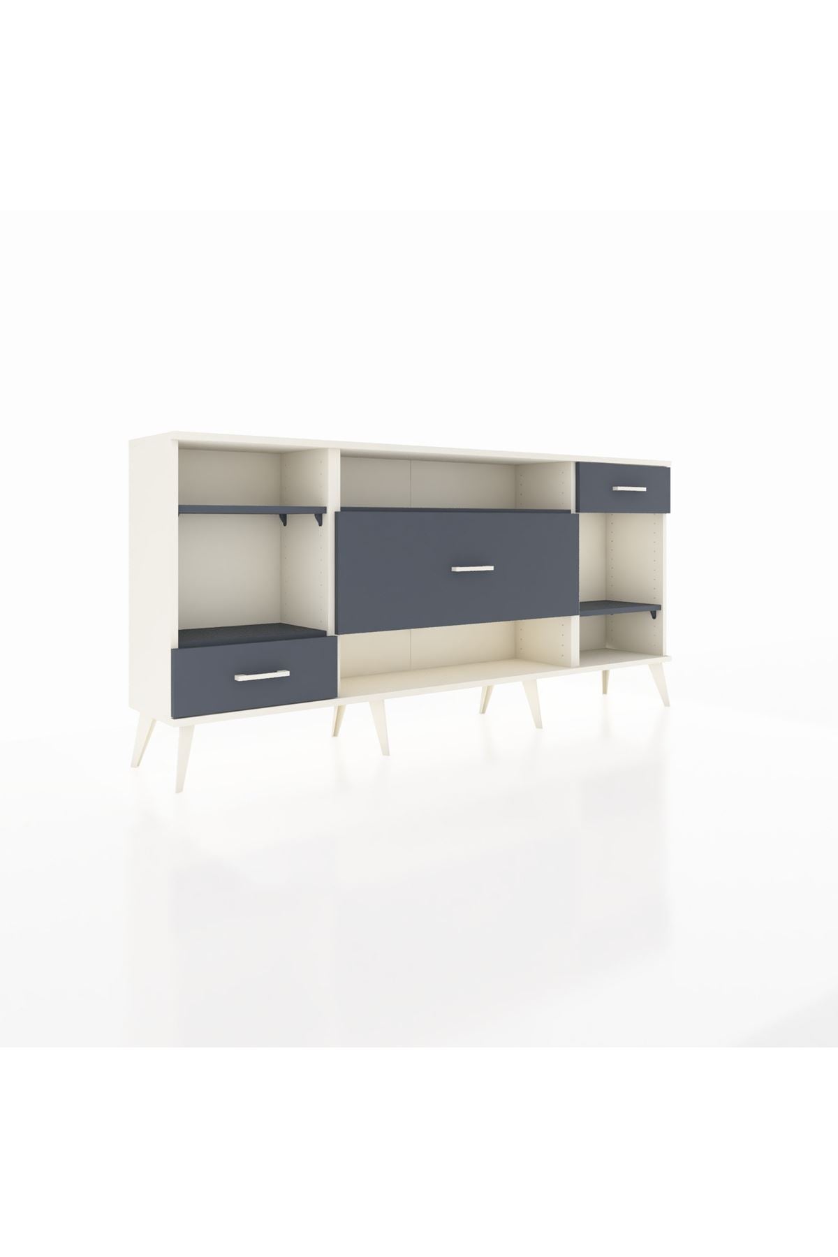 Arges Konsol 4 Raflı 3 Çekmeceli 176x30x83 - S148M021V08A