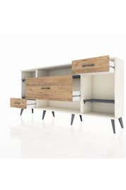Arges Konsol 4 Raflı 3 Çekmeceli 176x30x83 - S148M021V09A