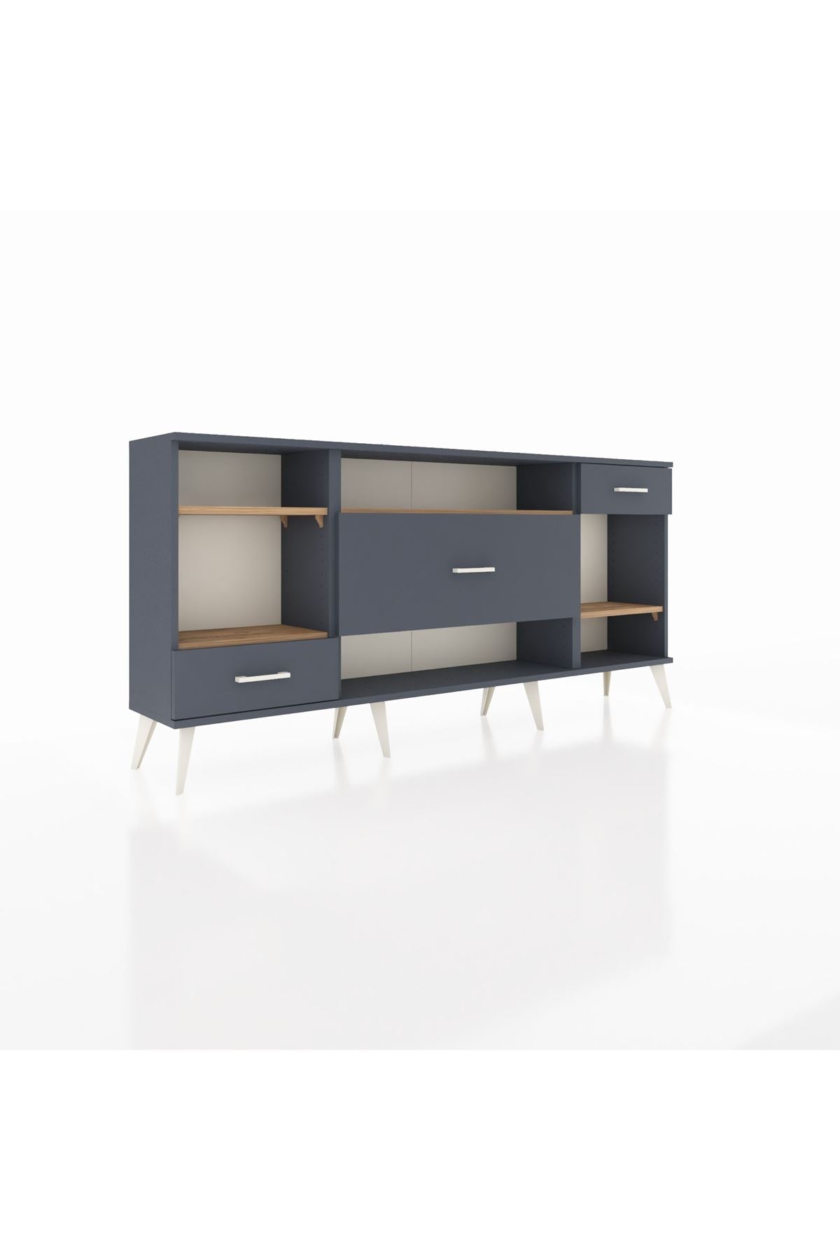 Arges Konsol 4 Raflı 3 Çekmeceli 176x30x83 - S148M021V11A