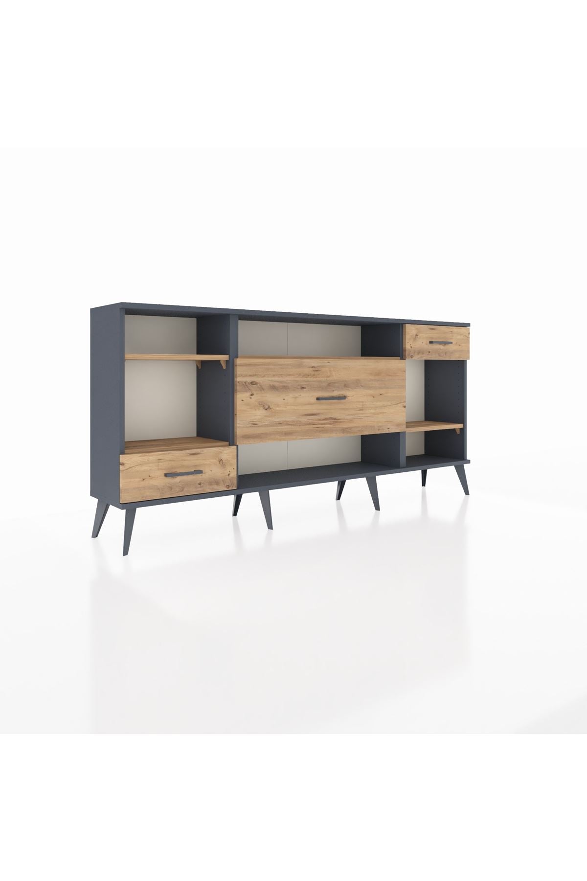 Arges Konsol 4 Raflı 3 Çekmeceli 176x30x83 - S148M021V12A