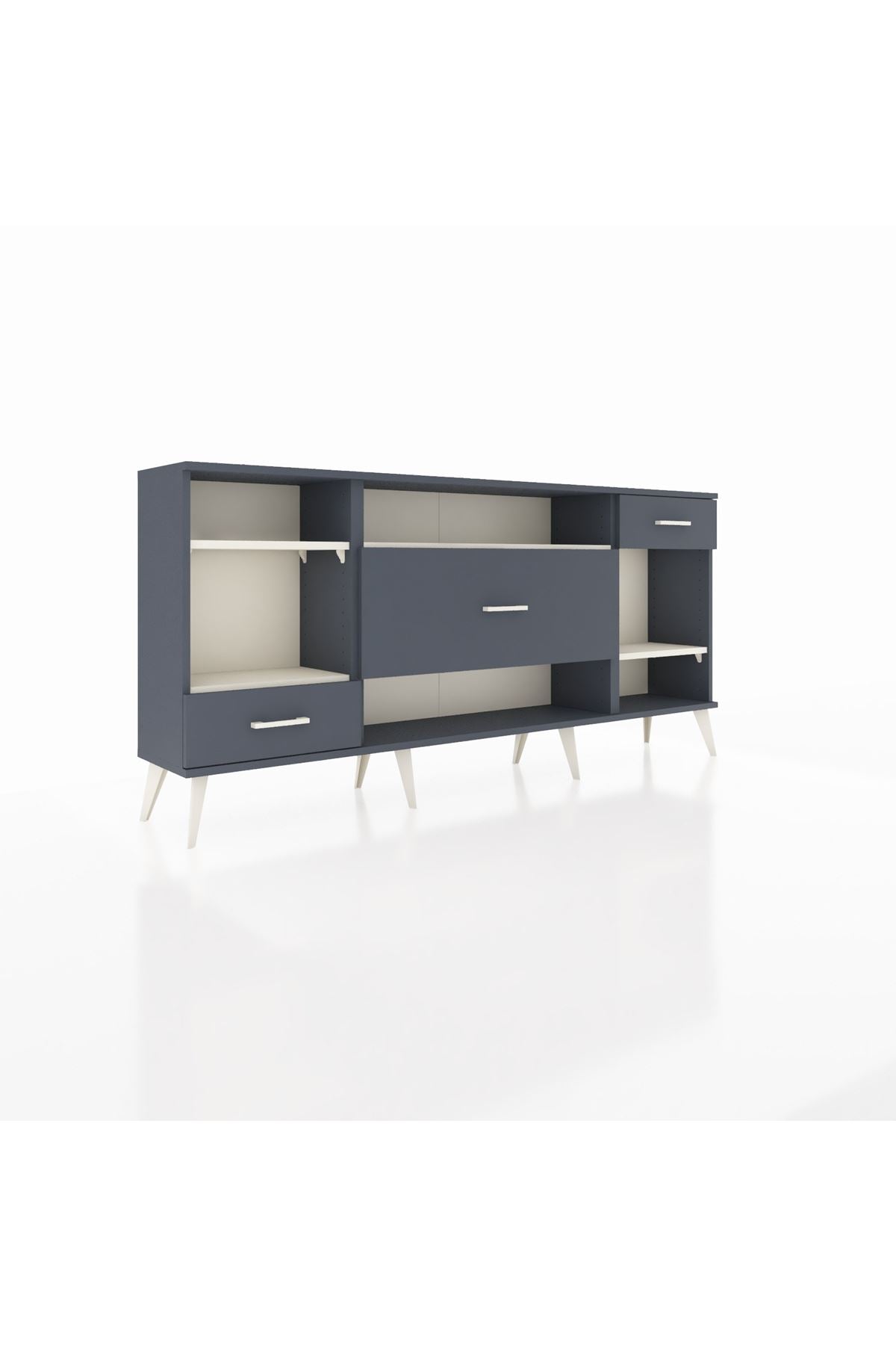 Arges Konsol 4 Raflı 3 Çekmeceli 176x30x83 - S148M021V14A