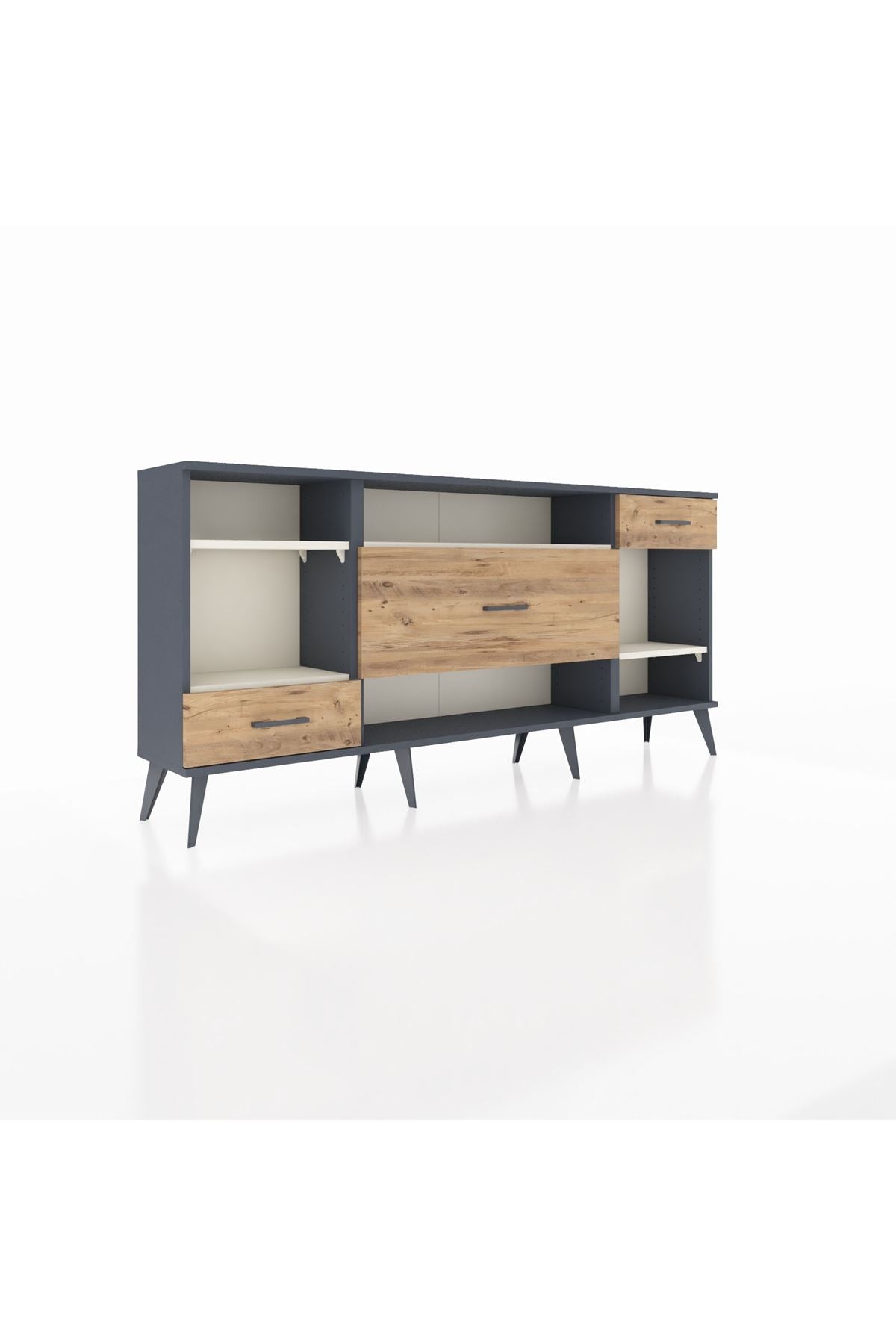 Arges Konsol 4 Raflı 3 Çekmeceli 176x30x83 - S148M021V15A