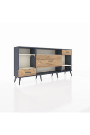 Arges Konsol 4 Raflı 3 Çekmeceli 176x30x83 - S148M021V15A