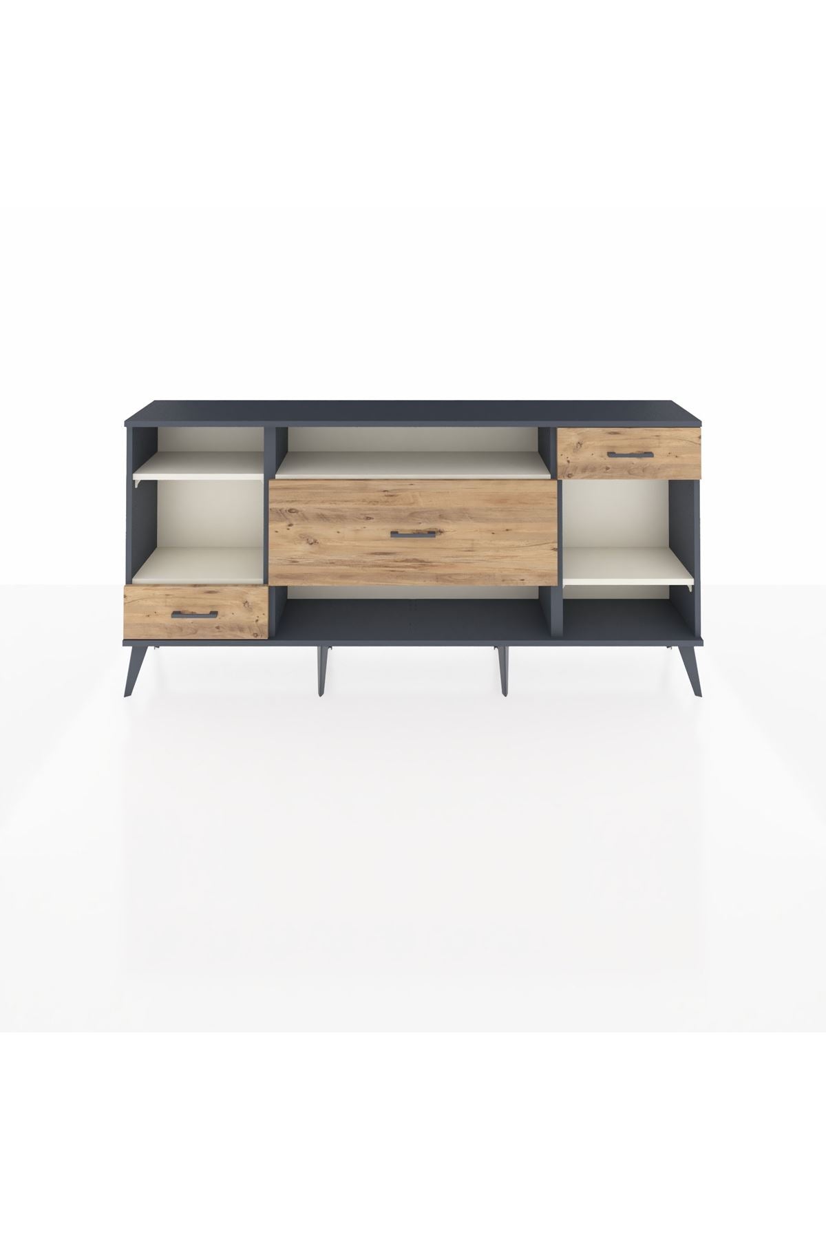 Arges Konsol 4 Raflı 3 Çekmeceli 176x30x83 - S148M021V15A