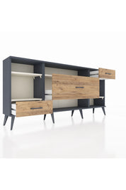 Arges Konsol 4 Raflı 3 Çekmeceli 176x30x83 - S148M021V15A