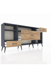 Arges Konsol 4 Raflı 3 Çekmeceli 176x30x83 - S148M021V18A