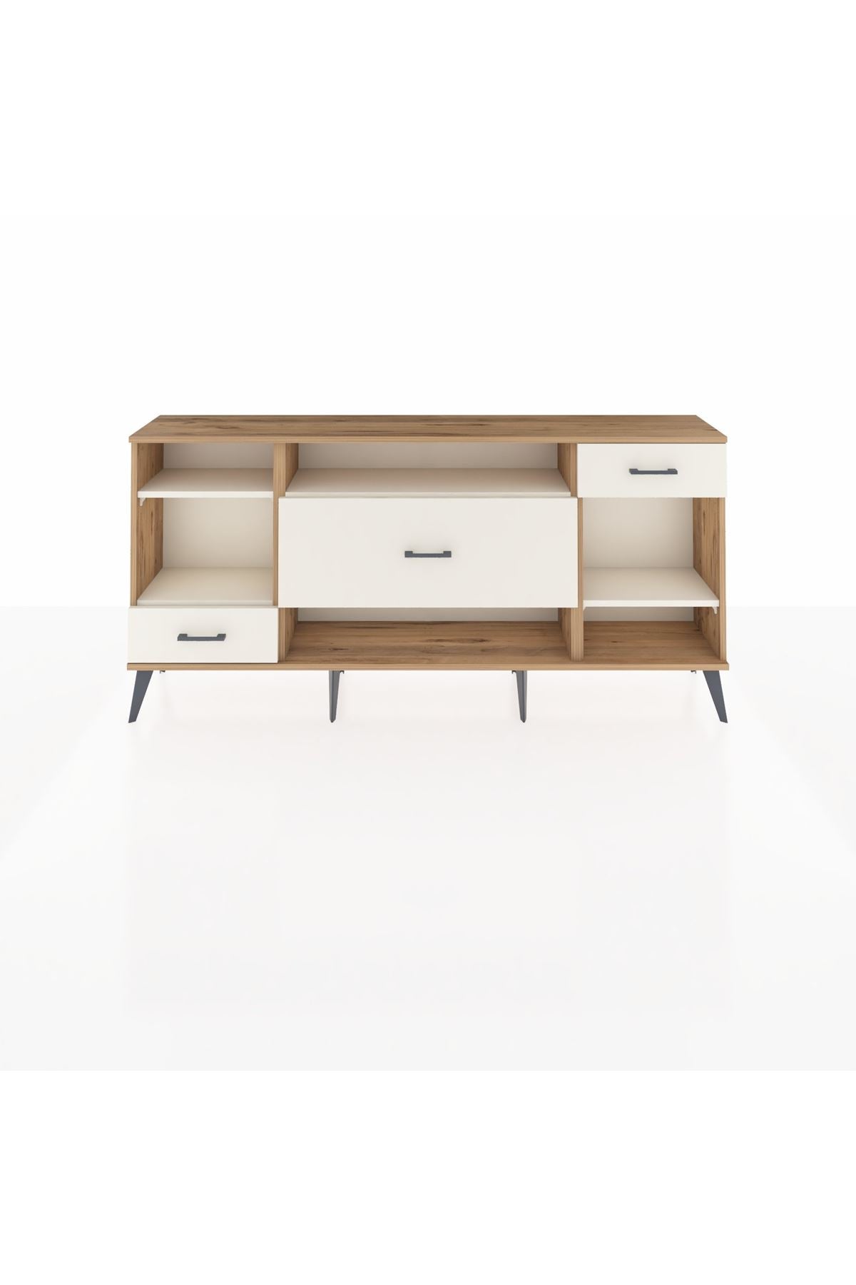 Arges Konsol 4 Raflı 3 Çekmeceli 176x30x83 - S148M021V22A