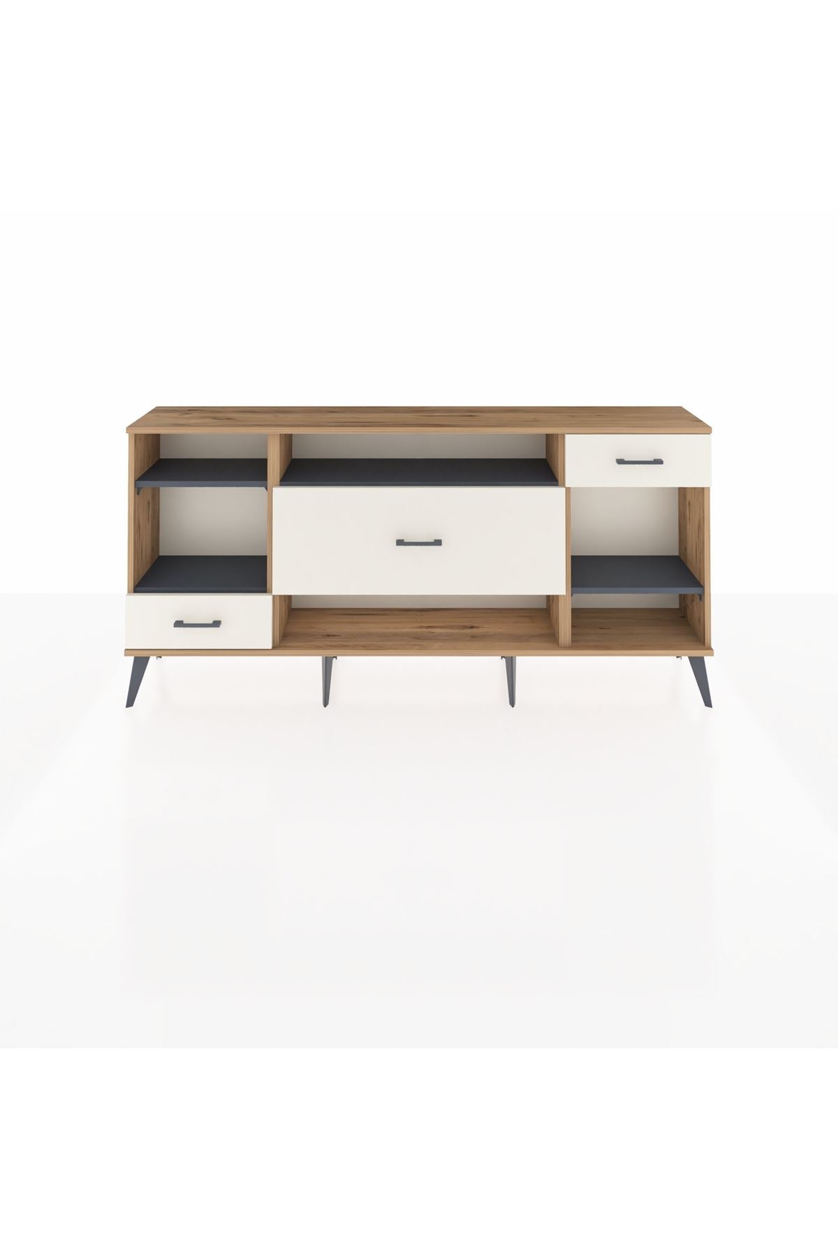 Arges Konsol 4 Raflı 3 Çekmeceli 176x30x83 - S148M021V25A
