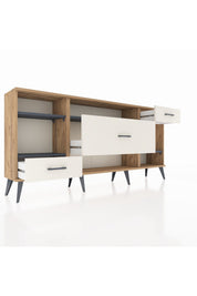 Arges Konsol 4 Raflı 3 Çekmeceli 176x30x83 - S148M021V25A