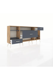 Arges Konsol 4 Raflı 3 Çekmeceli 176x30x83 - S148M021V26A