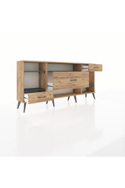 Arges Konsol 4 Raflı 3 Çekmeceli 176x30x83 - S148M021V27A