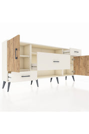 Arges Konsol 4 Raflı 3 Çekmeceli 2 Kapaklı 176x30x83 - S148M022V01A