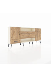 Arges Konsol 4 Raflı 3 Çekmeceli 2 Kapaklı 176x30x83 - S148M022V03A