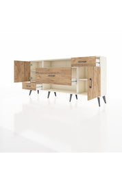 Arges Konsol 4 Raflı 3 Çekmeceli 2 Kapaklı 176x30x83 - S148M022V03A