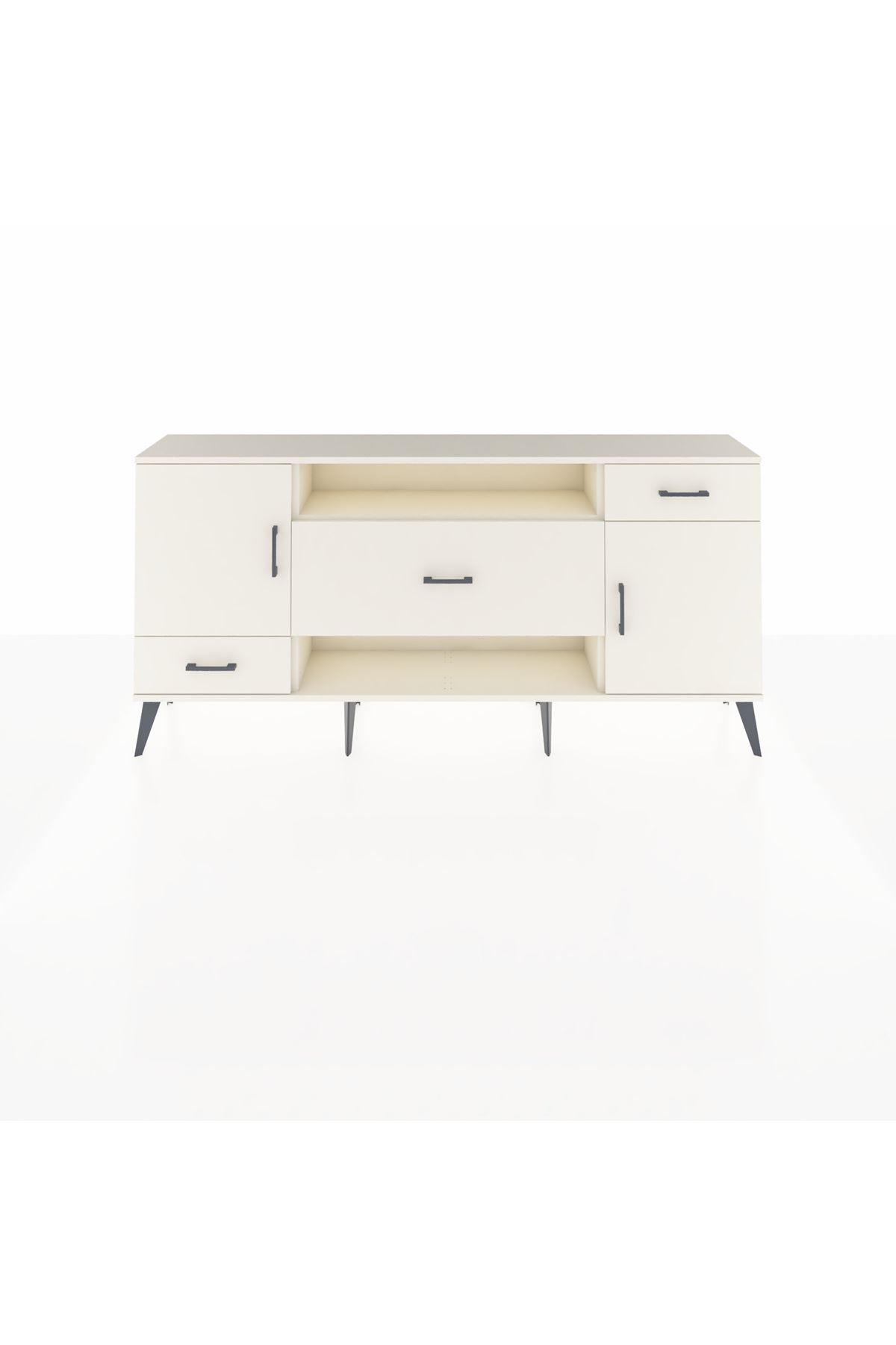 Arges Konsol 4 Raflı 3 Çekmeceli 2 Kapaklı 176x30x83 - S148M022V04A