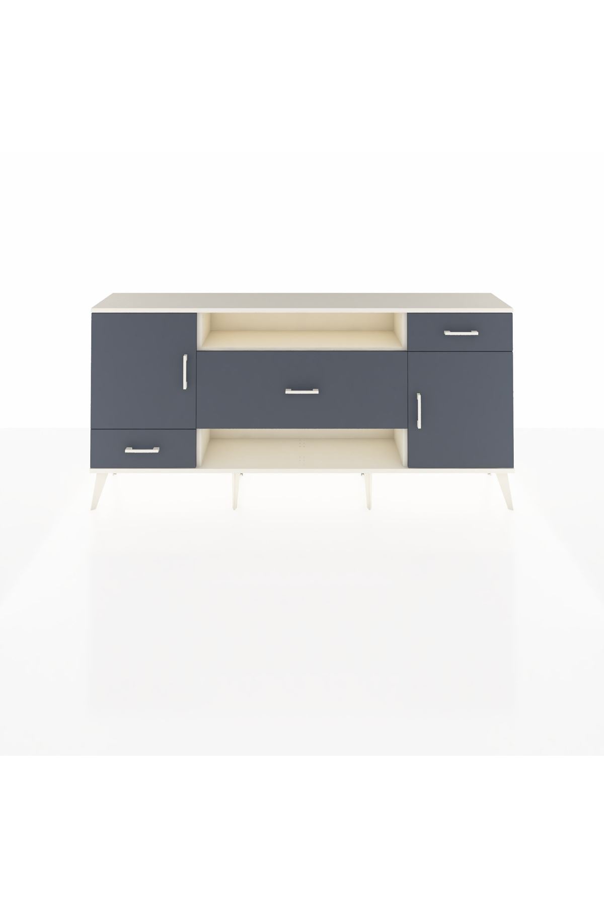 Arges Konsol 4 Raflı 3 Çekmeceli 2 Kapaklı 176x30x83 - S148M022V08A