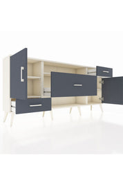 Arges Konsol 4 Raflı 3 Çekmeceli 2 Kapaklı 176x30x83 - S148M022V08A