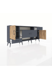 Arges Konsol 4 Raflı 3 Çekmeceli 2 Kapaklı 176x30x83 - S148M022V11A