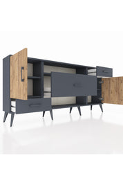 Arges Konsol 4 Raflı 3 Çekmeceli 2 Kapaklı 176x30x83 - S148M022V11A