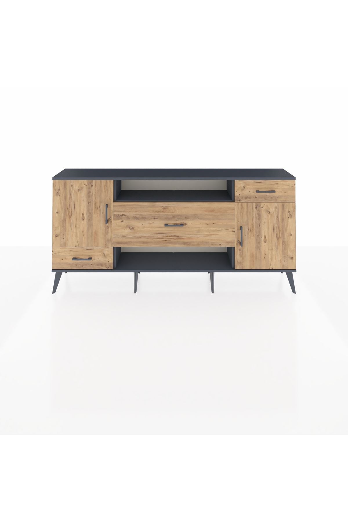 Arges Konsol 4 Raflı 3 Çekmeceli 2 Kapaklı 176x30x83 - S148M022V12A