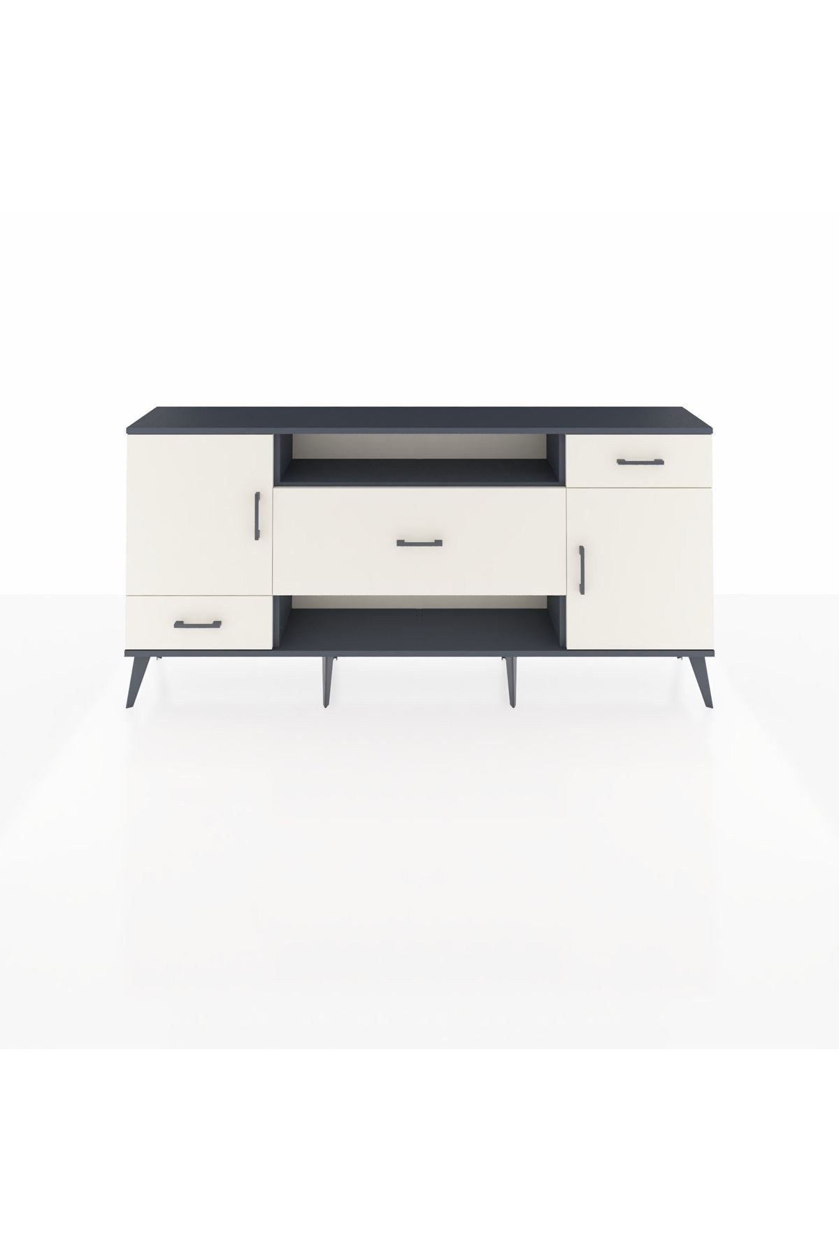 Arges Konsol 4 Raflı 3 Çekmeceli 2 Kapaklı 176x30x83 - S148M022V13A