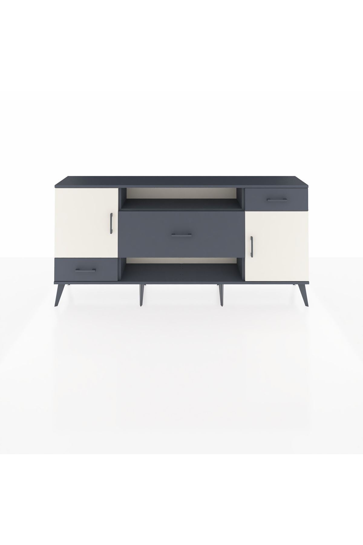 Arges Konsol 4 Raflı 3 Çekmeceli 2 Kapaklı 176x30x83 - S148M022V14A