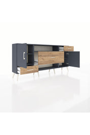 Arges Konsol 4 Raflı 3 Çekmeceli 2 Kapaklı 176x30x83 - S148M022V18A
