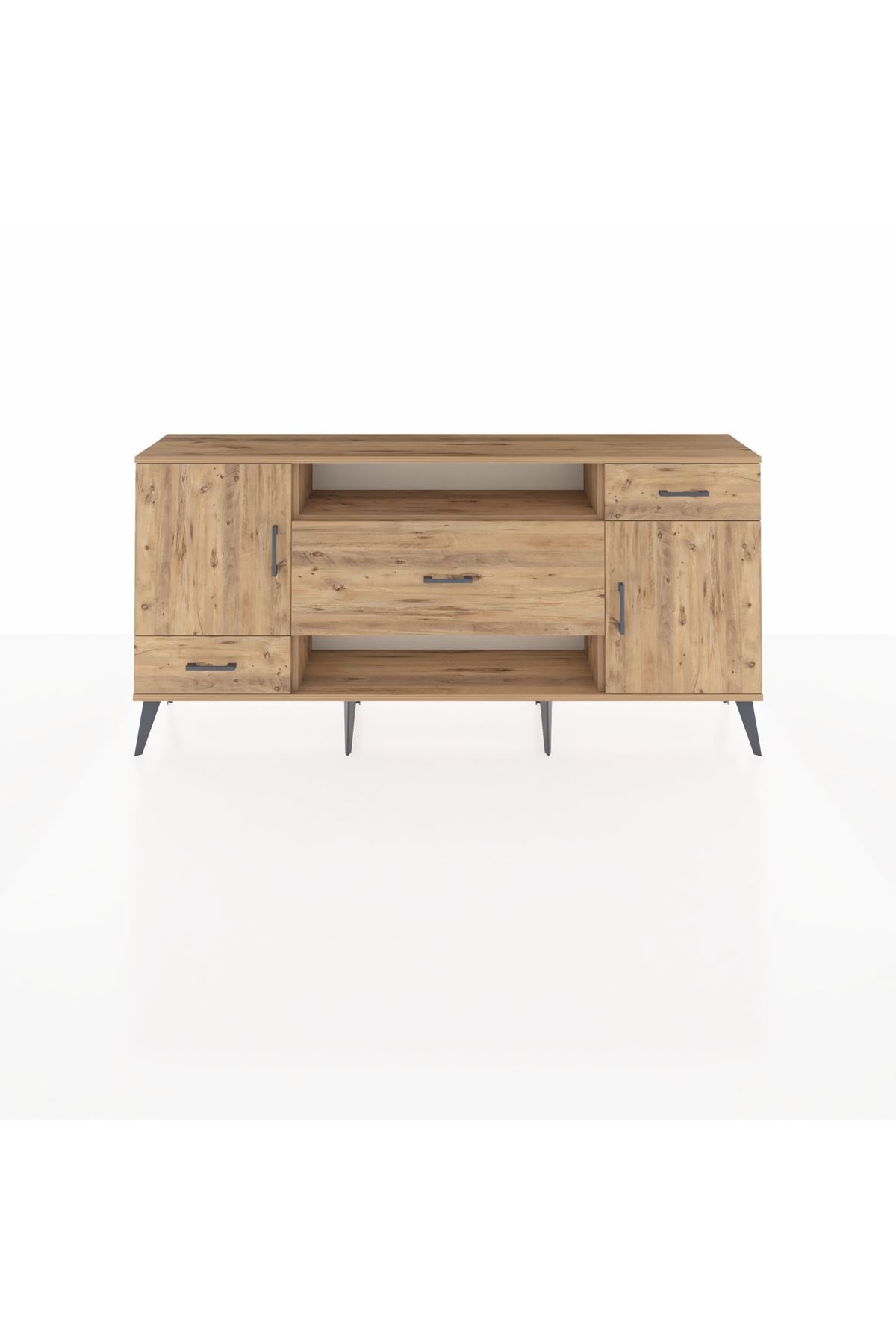 Arges Konsol 4 Raflı 3 Çekmeceli 2 Kapaklı 176x30x83 - S148M022V21A