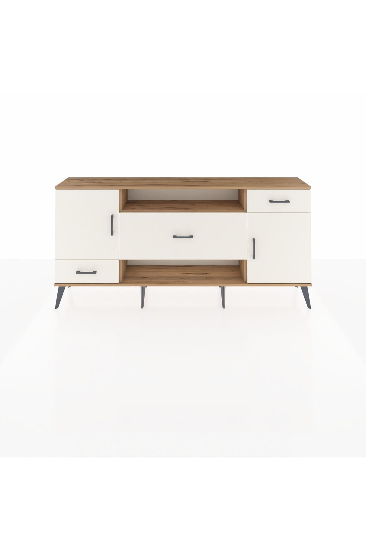 Arges Konsol 4 Raflı 3 Çekmeceli 2 Kapaklı 176x30x83 - S148M022V22A