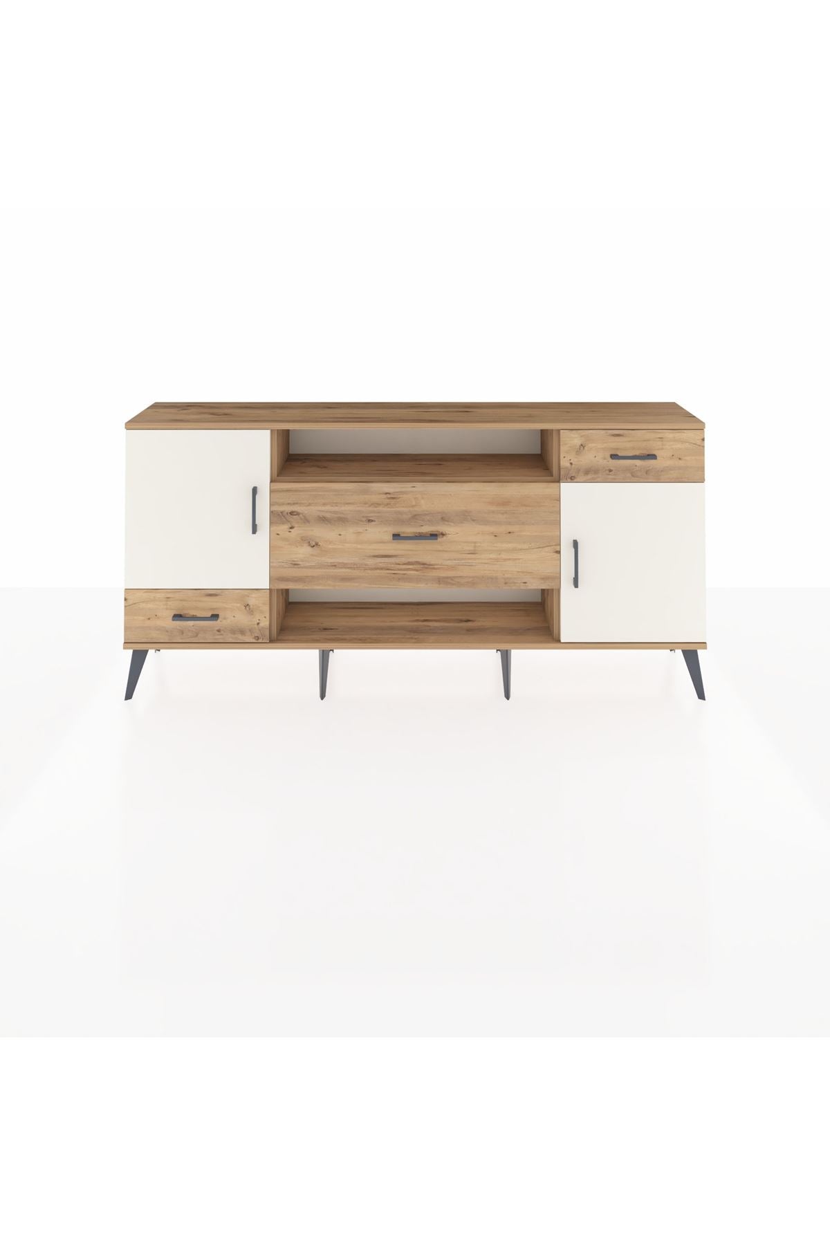 Arges Konsol 4 Raflı 3 Çekmeceli 2 Kapaklı 176x30x83 - S148M022V24A
