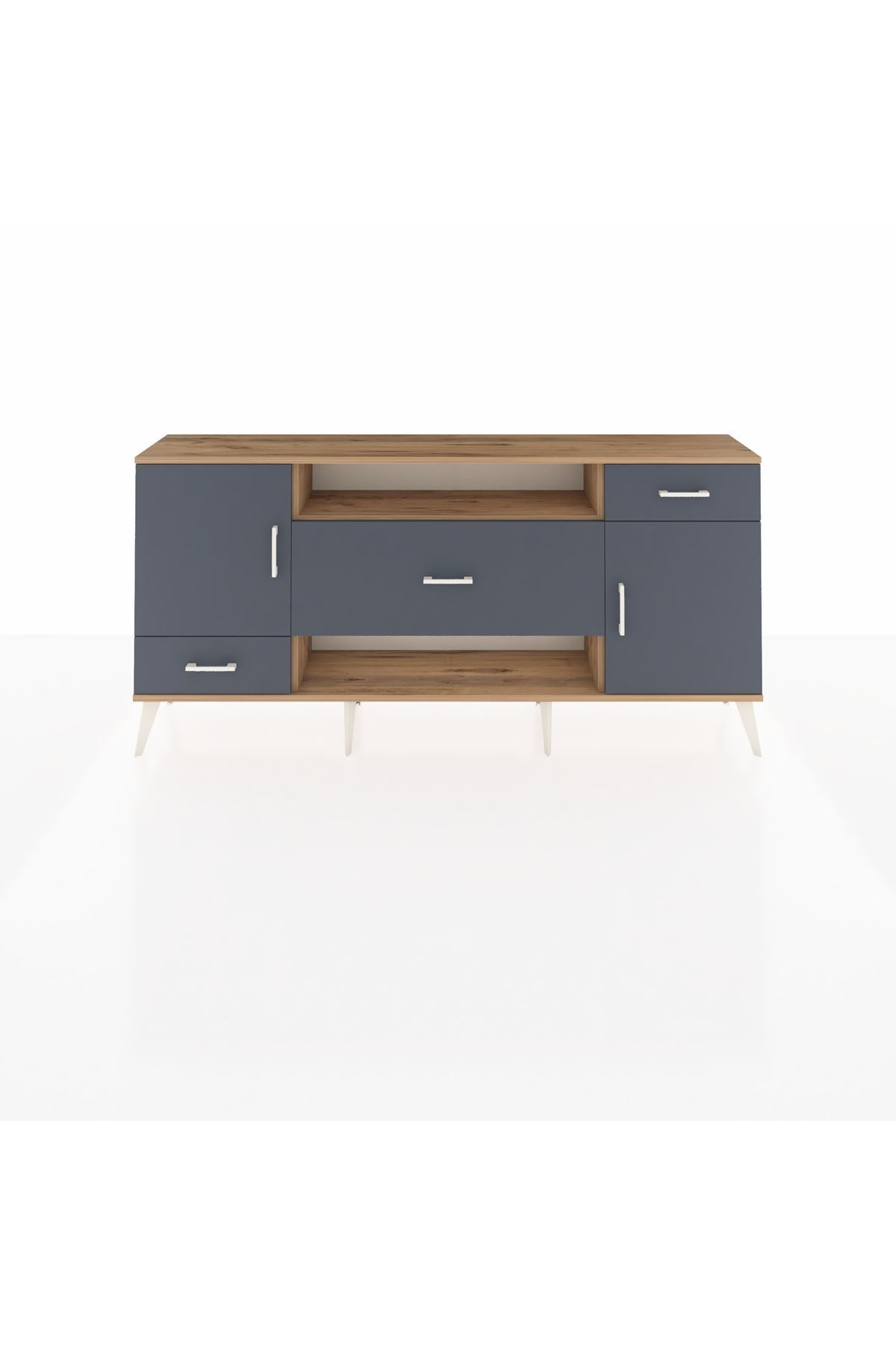 Arges Konsol 4 Raflı 3 Çekmeceli 2 Kapaklı 176x30x83 - S148M022V26A