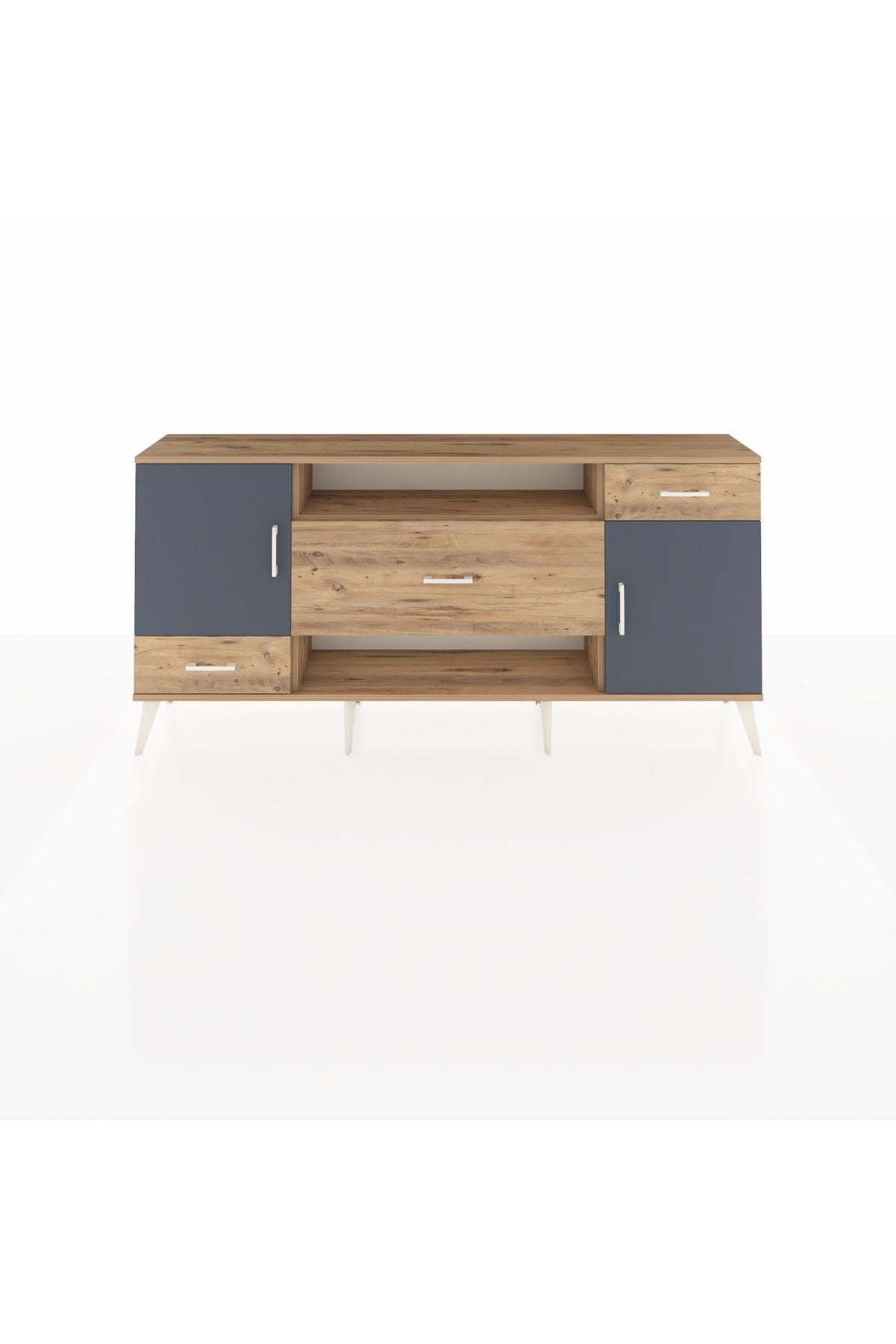 Arges Konsol 4 Raflı 3 Çekmeceli 2 Kapaklı 176x30x83 - S148M022V27A
