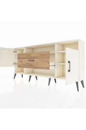 Arges Konsol 5 Raflı Tek Çekmeceli 2 Kapaklı 176x30x83 - S148M023V06A