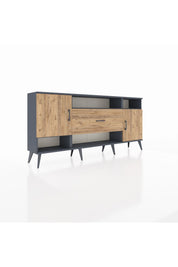 Arges Konsol 5 Raflı Tek Çekmeceli 2 Kapaklı 176x30x83 - S148M023V12A