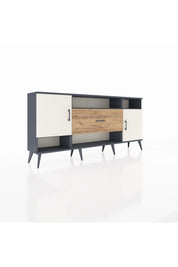 Arges Konsol 5 Raflı Tek Çekmeceli 2 Kapaklı 176x30x83 - S148M023V15A