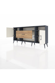 Arges Konsol 5 Raflı Tek Çekmeceli 2 Kapaklı 176x30x83 - S148M023V15A