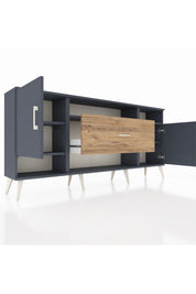 Arges Konsol 5 Raflı Tek Çekmeceli 2 Kapaklı 176x30x83 - S148M023V18A