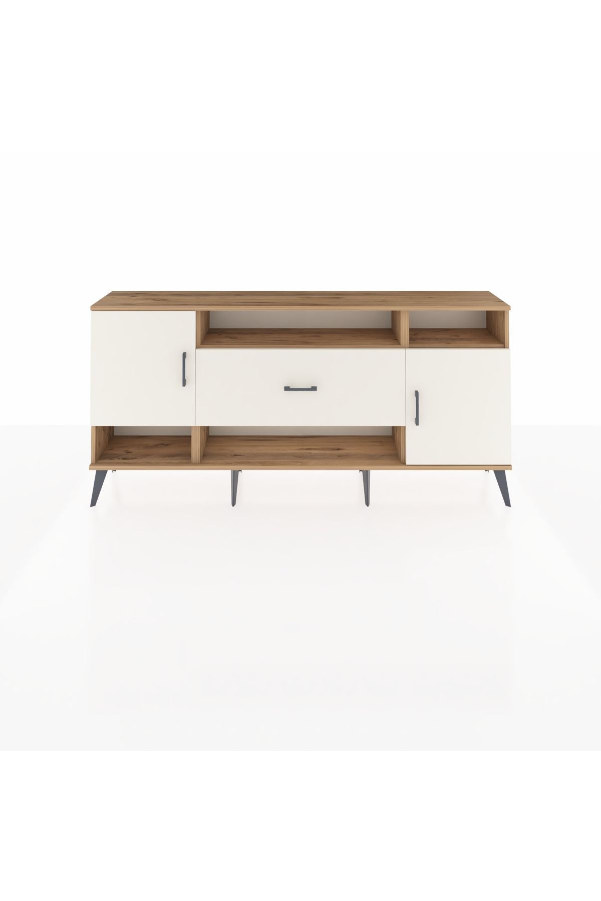Arges Konsol 5 Raflı Tek Çekmeceli 2 Kapaklı 176x30x83 - S148M023V22A