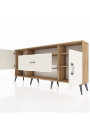 Arges Konsol 5 Raflı Tek Çekmeceli 2 Kapaklı 176x30x83 - S148M023V22A
