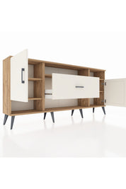 Arges Konsol 5 Raflı Tek Çekmeceli 2 Kapaklı 176x30x83 - S148M023V22A
