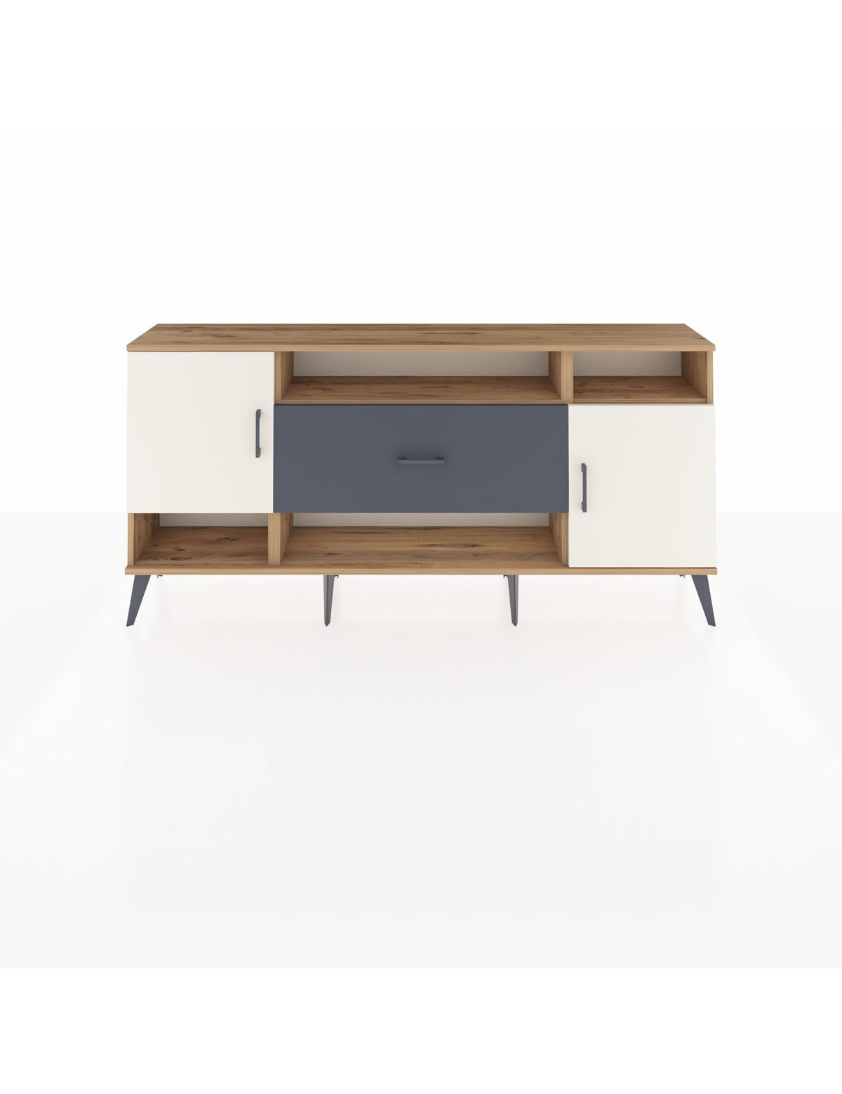 Arges Konsol 5 Raflı Tek Çekmeceli 2 Kapaklı 176x30x83 - S148M023V23A