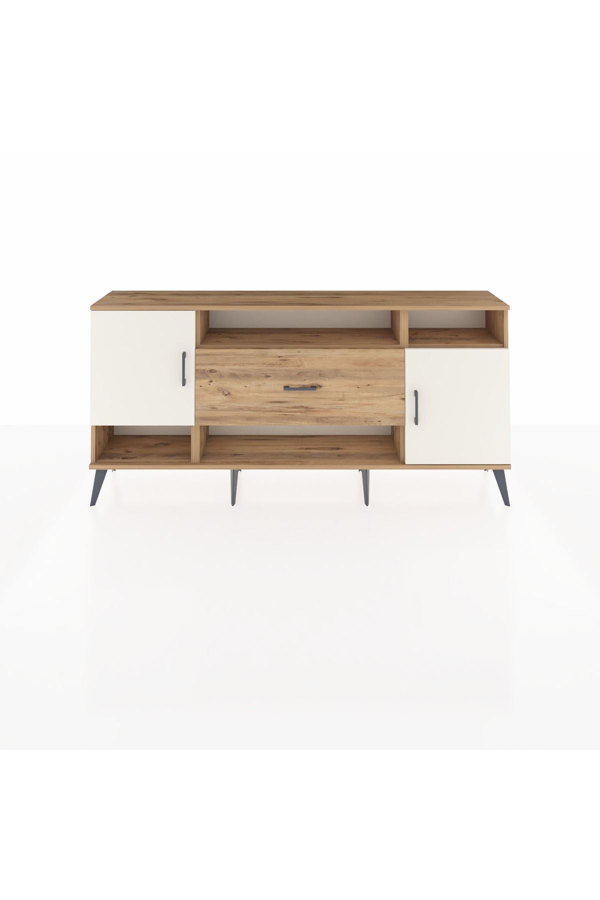 Arges Konsol 5 Raflı Tek Çekmeceli 2 Kapaklı 176x30x83 - S148M023V24A