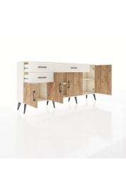 Arges Konsol 3 Raflı 3 Çekmeceli 4 Kapaklı 176x30x83 - S148M025V01A