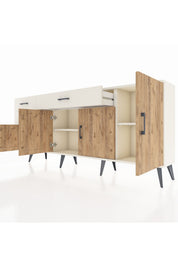Arges Konsol 3 Raflı 3 Çekmeceli 4 Kapaklı 176x30x83 - S148M025V01A