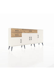 Arges Konsol 3 Raflı 3 Çekmeceli 4 Kapaklı 176x30x83 - S148M025V06A