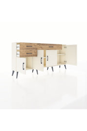 Arges Konsol 3 Raflı 3 Çekmeceli 4 Kapaklı 176x30x83 - S148M025V06A