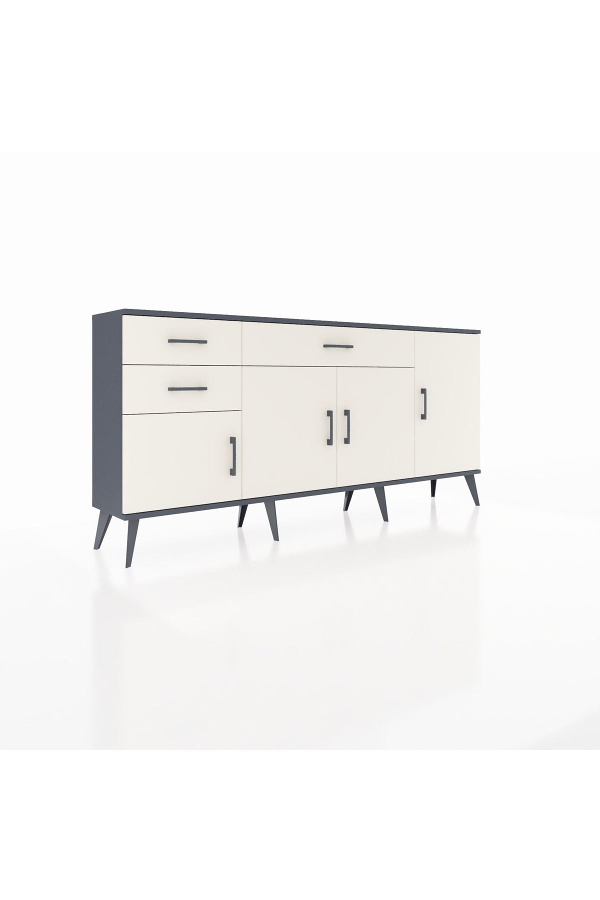 Arges Konsol 3 Raflı 3 Çekmeceli 4 Kapaklı 176x30x83 - S148M025V13A