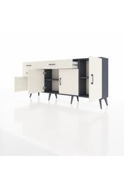 Arges Konsol 3 Raflı 3 Çekmeceli 4 Kapaklı 176x30x83 - S148M025V13A